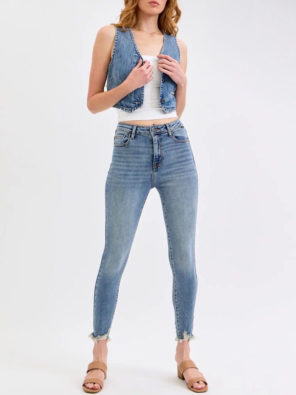 Cello Light Blue High-Rise Skinny Jeans